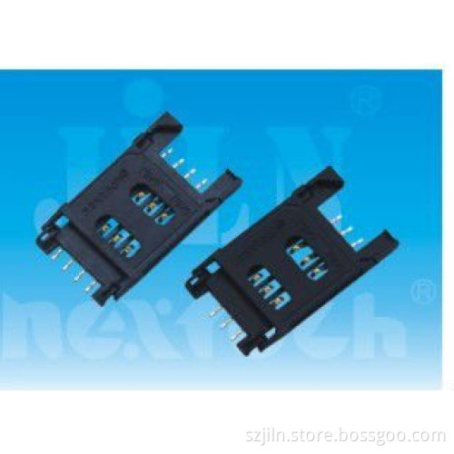 6pin 8pin connector SMT Card Flip-open cover type